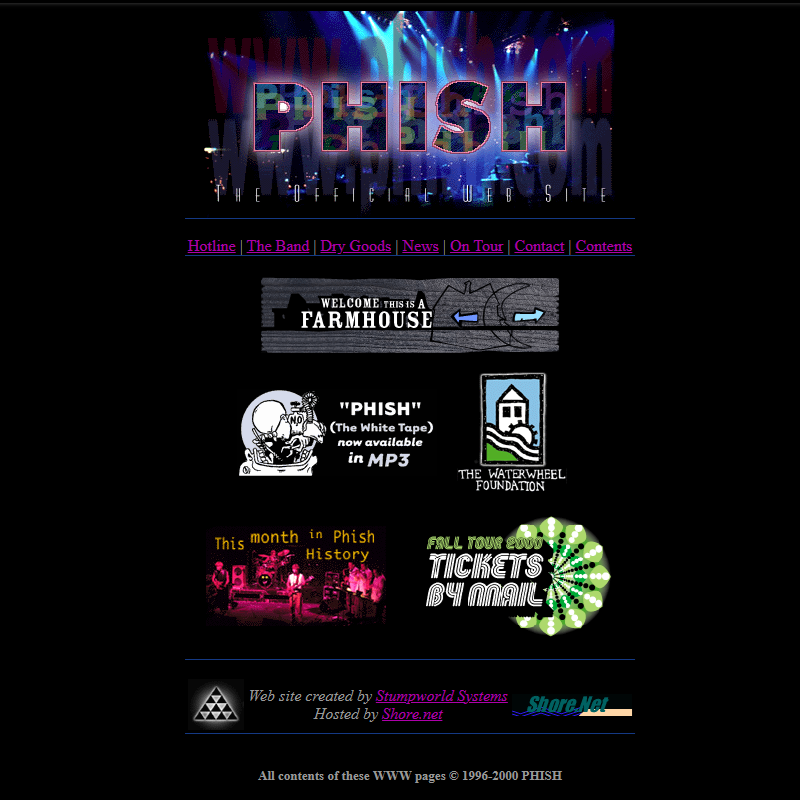 Phish website screenshot